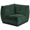 Modul Sofa Giselle Ecke B: 105 Cm Cord Dunkelgrün - Dunkelgrün, Trend, Textil (105/80/105cm) - Livetastic