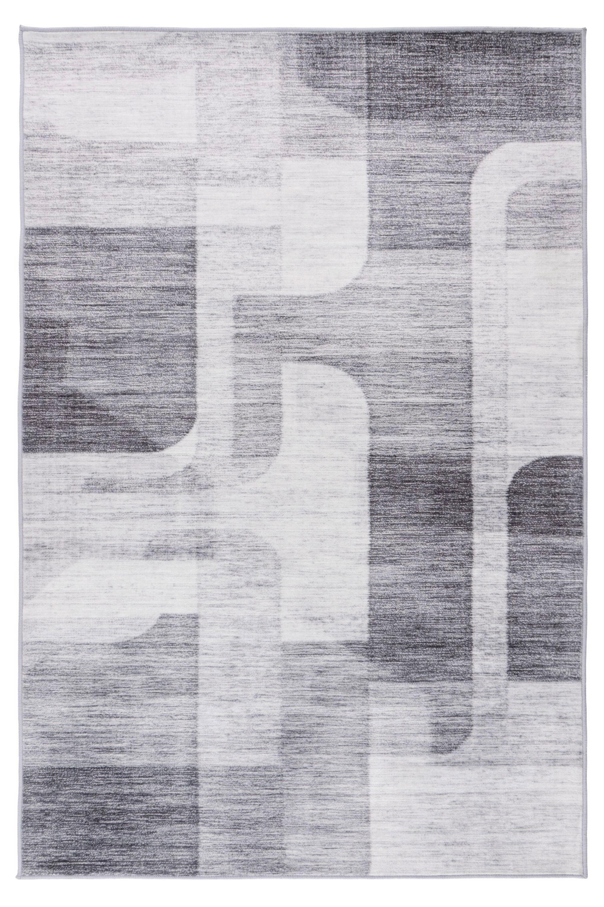 Flachwebteppich Silber, BxL: ca. 120x170 cm - Silberfarben, Basics, Textil (120/170cm) - Kayoom