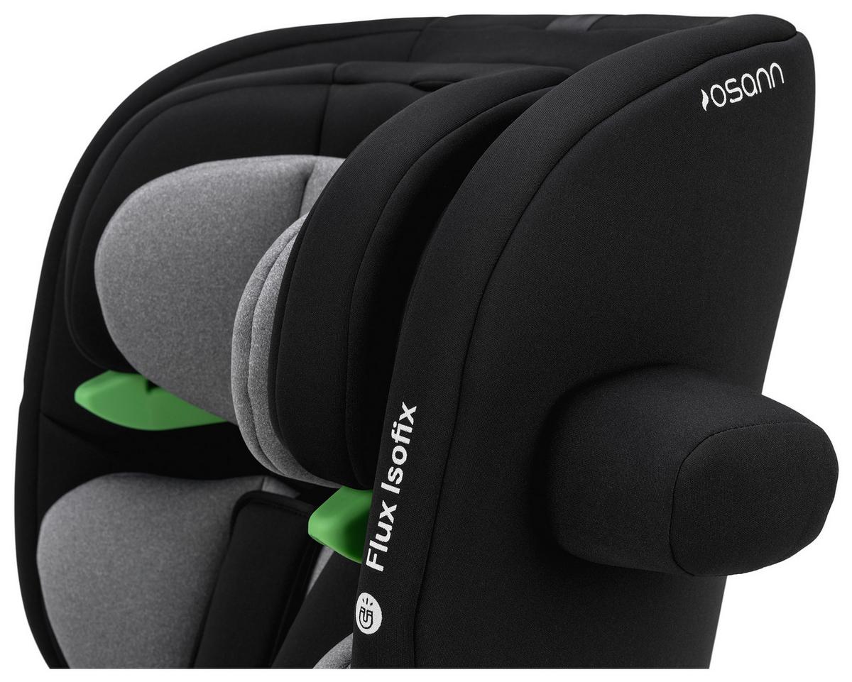 Kinderautositz Flux Isofix - Schwarz/Grau, Basics, Kunststoff/Textil (44/61.5/47cm) - Osann