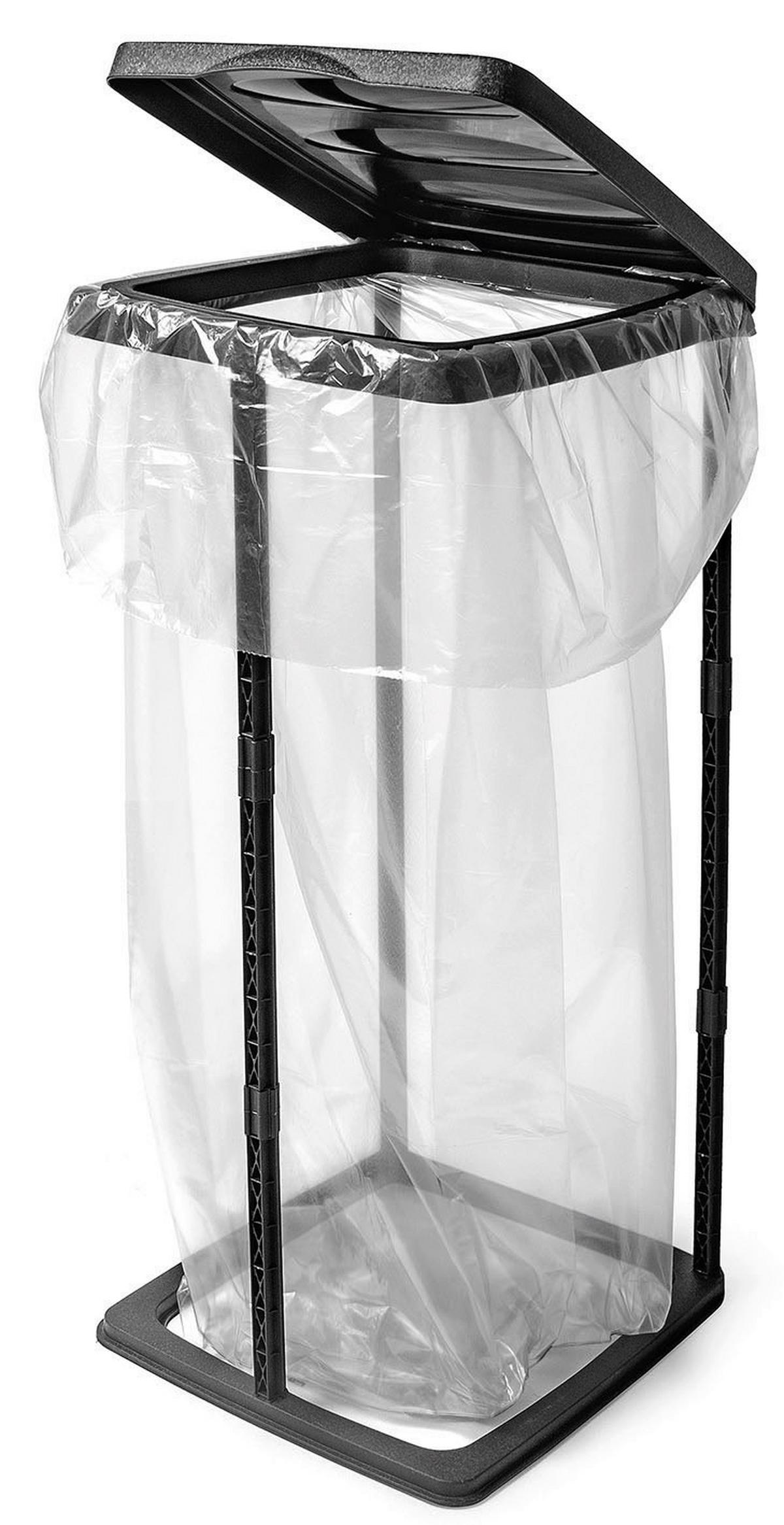 Müllsackständer schwarz - Schwarz, Basics, Kunststoff (35/30/70cm)