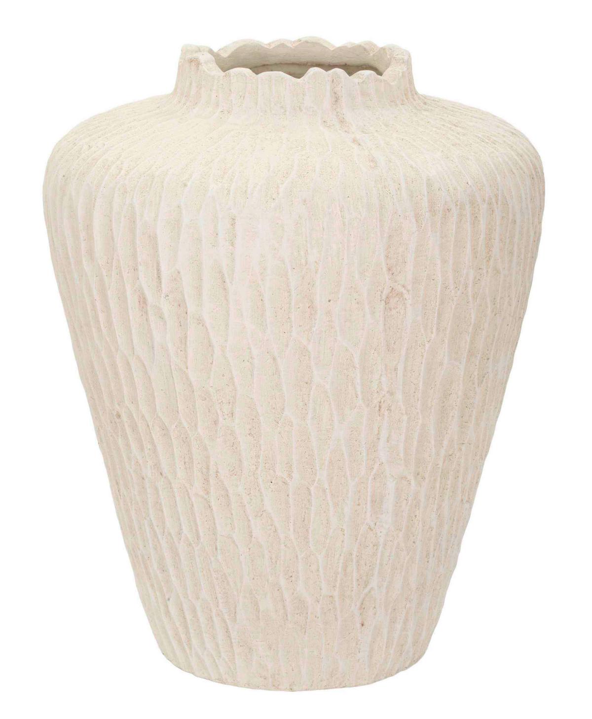 Vase Shade Pot B: 32 cm - Creme, Basics, Metall (32/40/32cm)