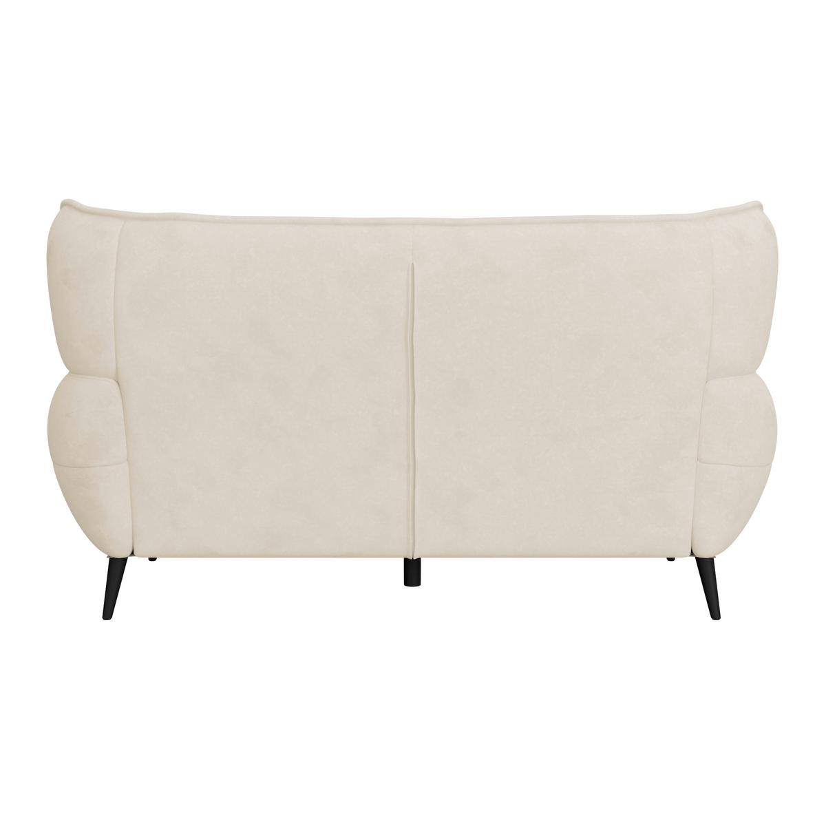 Dvojmiestna pohovka PESCARA, béžová - čierna/béžová, Modern, textil (191/105/98cm)