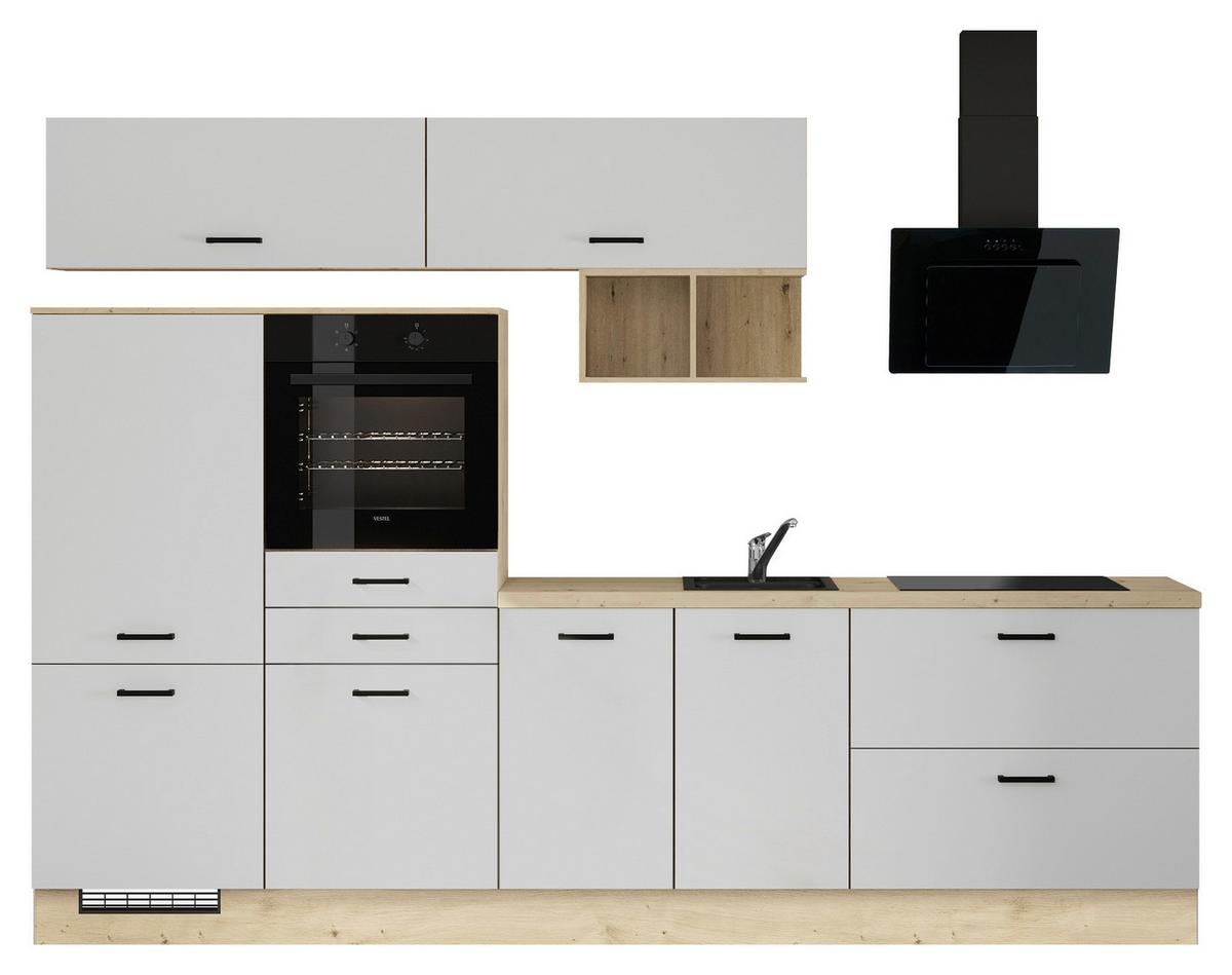 Küchenleerblock Ip1200 - Eichefarben/Weiß, Design, Holzwerkstoff (300cm) - Impuls