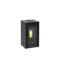 Pelletofen Maui Schwarz Metall 6 Kw Mit Wi-Fi - Schwarz, Basics, Metall (46/84/53cm)
