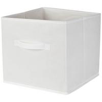Faltbox Tanja - Weiß, Basics, Papier/Textil (30/30/30cm) - Ondega