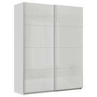 Tolóajtós Szekrény Feldkirch 181/229 Cm - világosszürke/magasfényű szürke, Modern, faalapú anyag/Üveg (181/229/62cm)