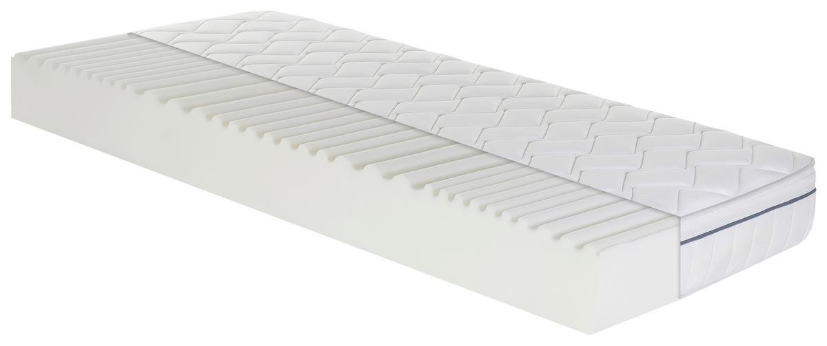 Kaltschaummatratze Air Wave 90x200 cm H2+h3, H: 19 cm - Weiß, Basics, Textil (90/200cm) - MID.YOU