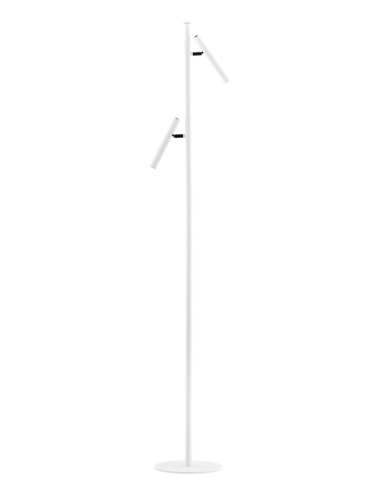 LED-Stehleuchte 60534/2-07 - Weiß, Basics, Kunststoff/Metall (20/163cm) - Hell