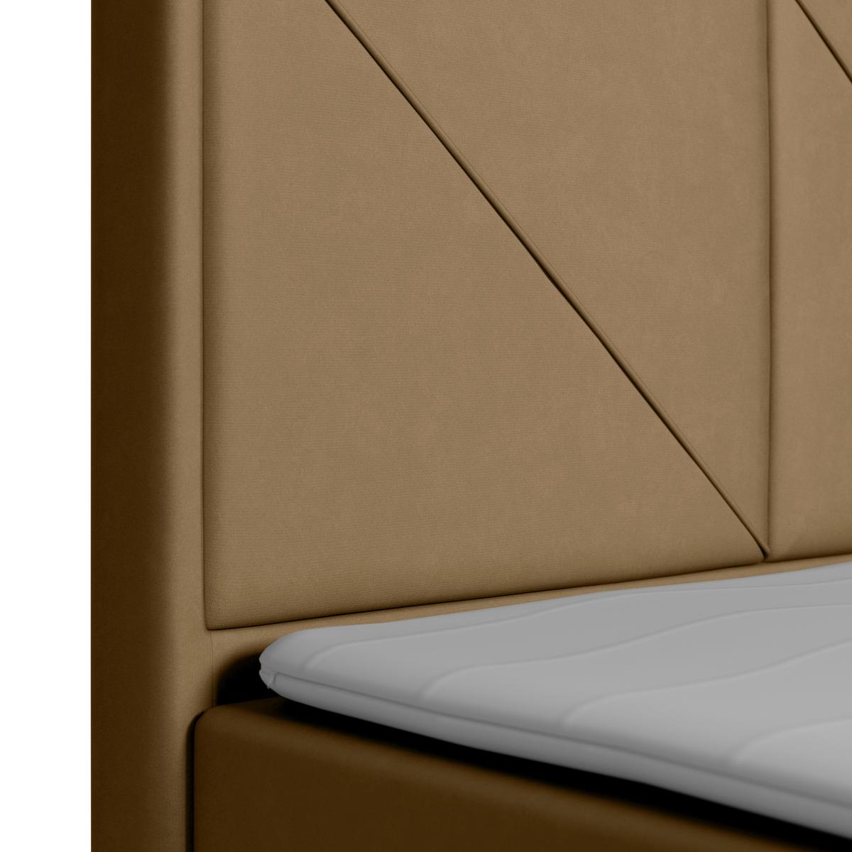 Boxspringbett mit Bettkasten Bologna 180x200 cm Beige - Beige/Schwarz, MODERN, Holz/Kunststoff (180/200cm) - MID.YOU