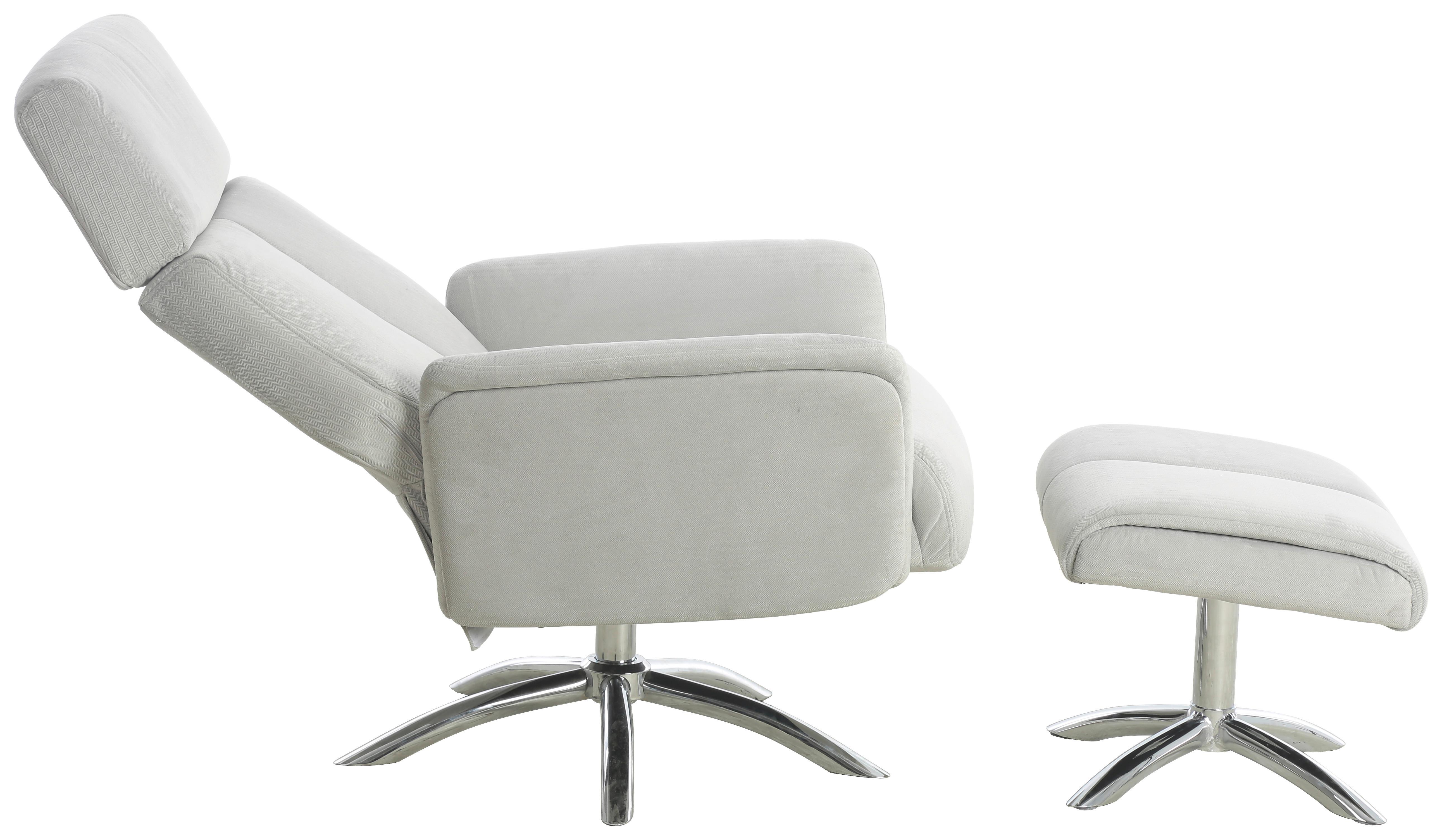 Relaxsesselset Betty - Chromfarben/Grau, MODERN, Textil (72/103.5/88cm) - P & B