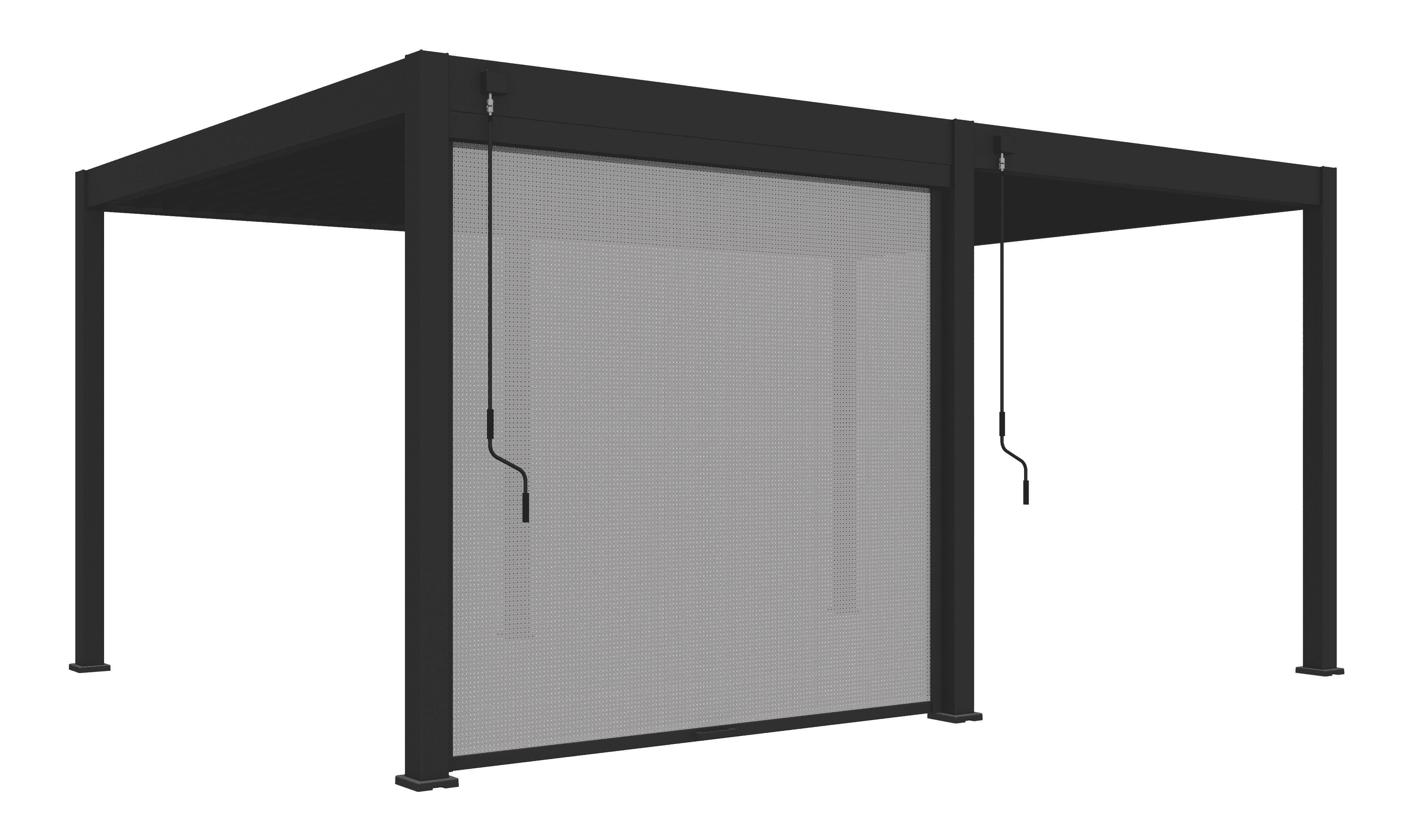 Pavillon-rollo 265x235cm Wetterfest - Anthrazit, Basics, Textil/Metall (265/235/10cm) - WEIDE