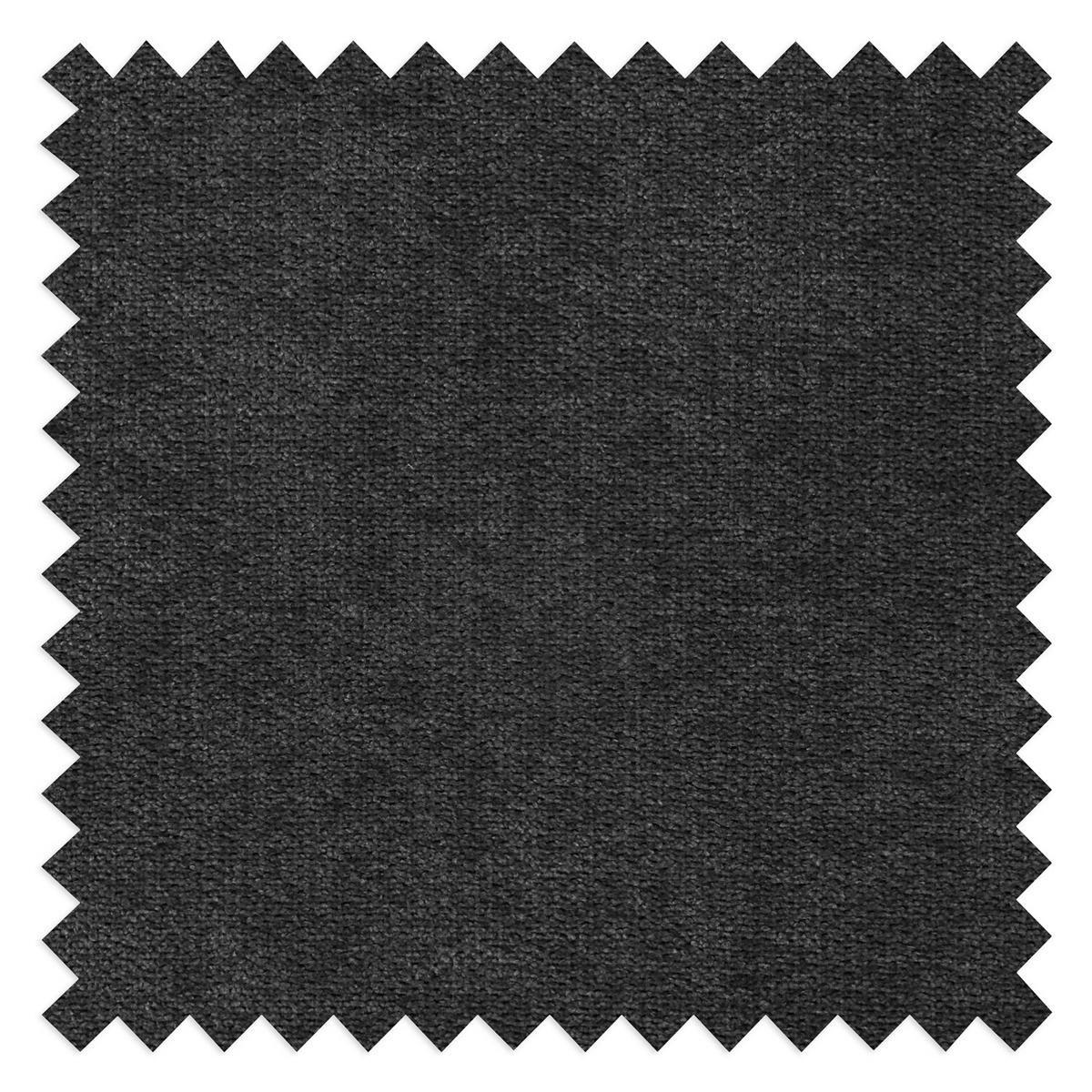 Ecksofa Lugano Mikrofaser Schwarz 248x208 - Chromfarben/Schwarz, Design, Textil (248/208cm) - Livetastic