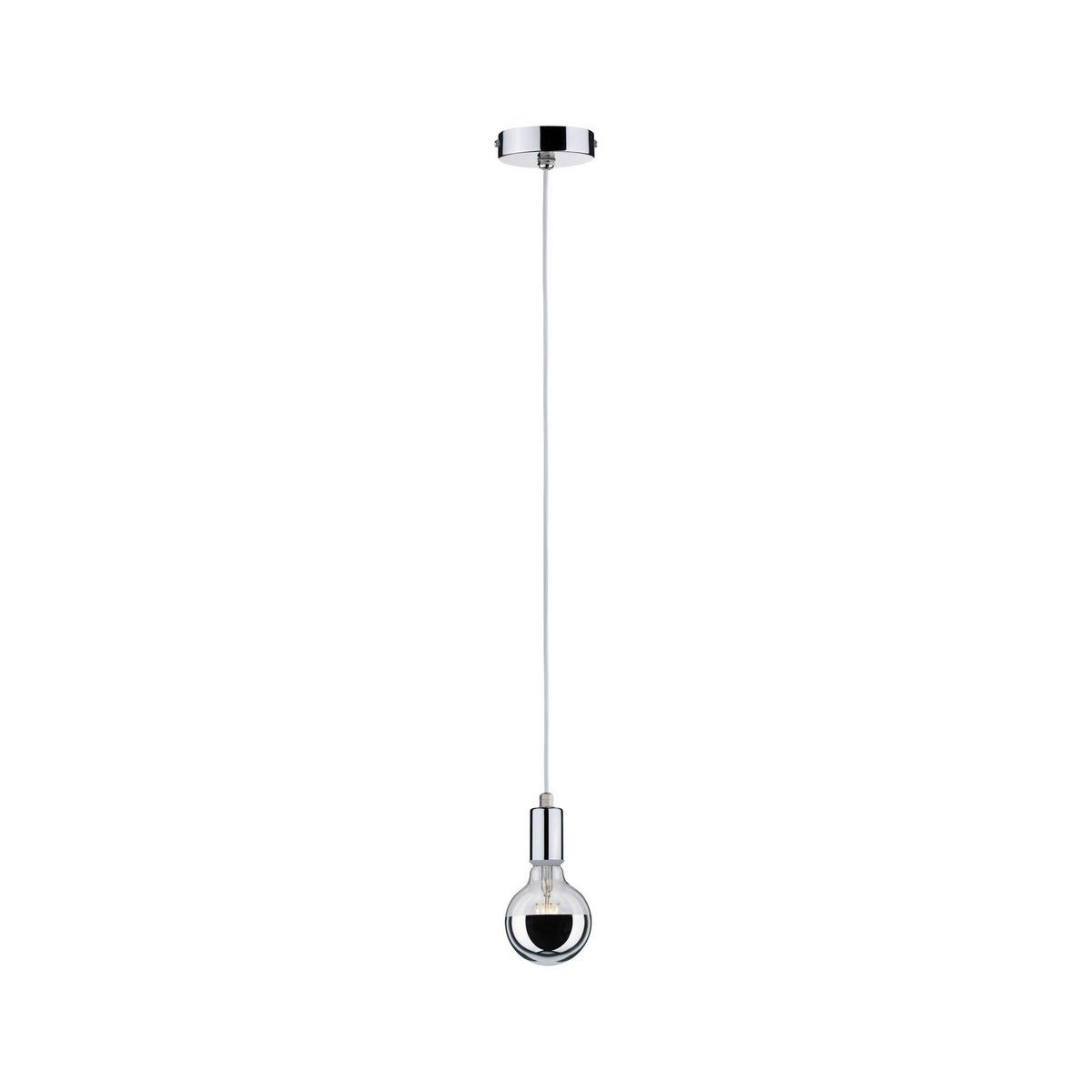 Hängeleuchte H: Ca. 159 Cm 1-Flammig Chromfarben - Design (11,0cm) - Paulmann