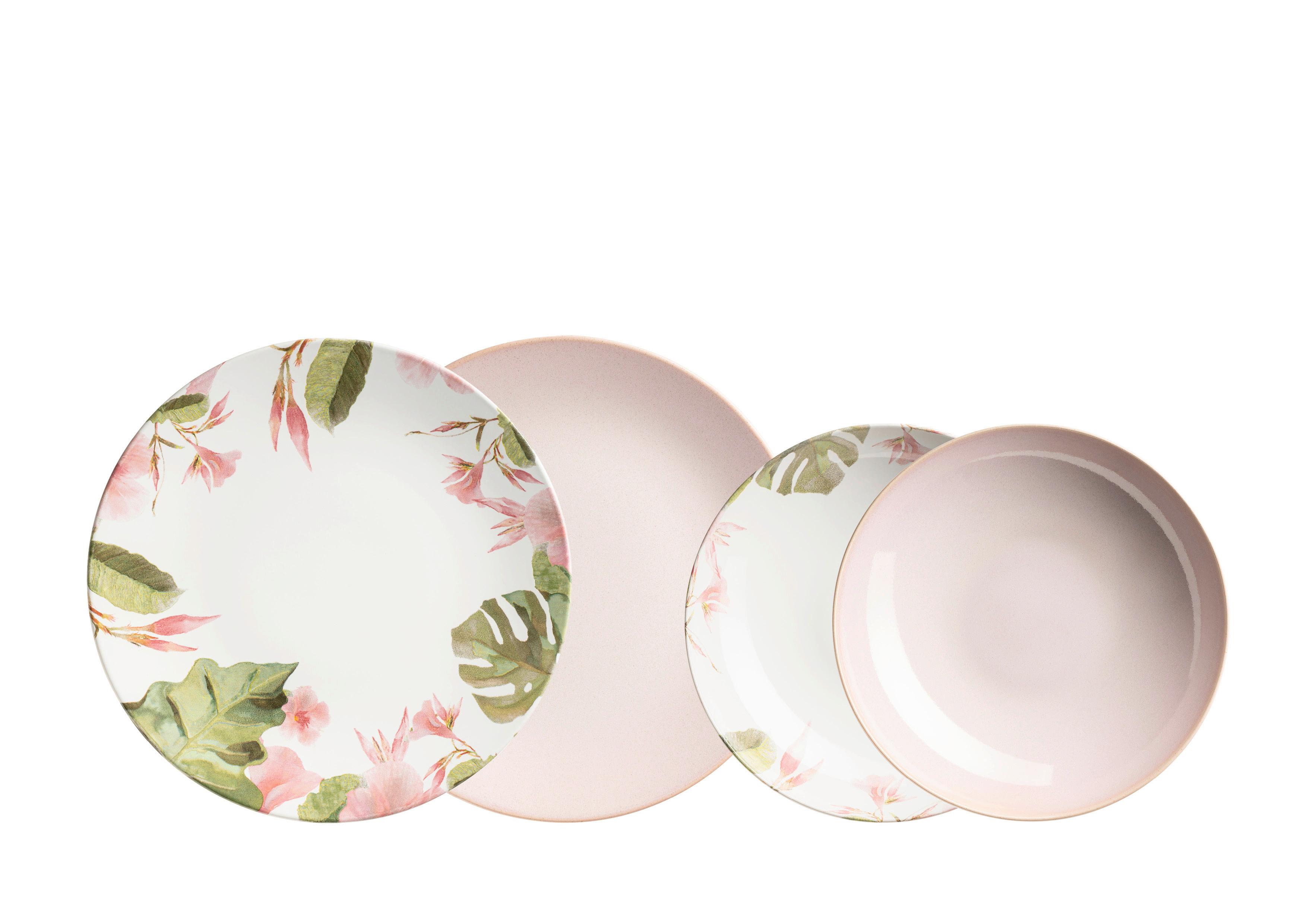 TAFELSERVICE OSSIA - Hellrosa/Multicolor, Basics, Keramik (29/19,5/29cm) - Mäser