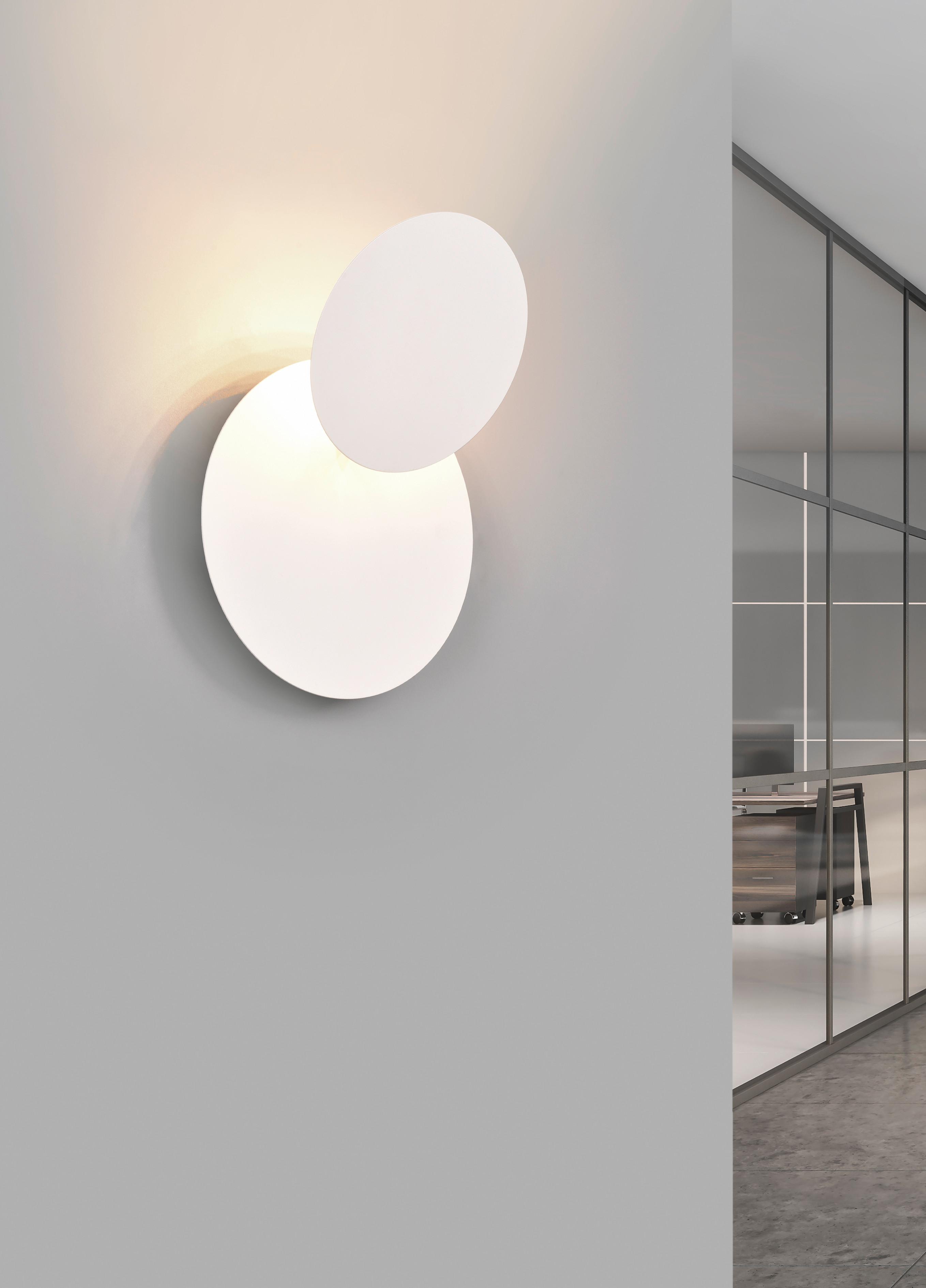 LED-Wandleuchte 240310131 Mio - Weiß, Design, Metall (18/7,2cm)