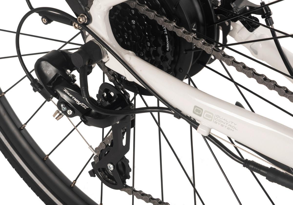 E-trekkingbike Weiß - Weiß, LIFESTYLE, Metall (180/70/100cm)