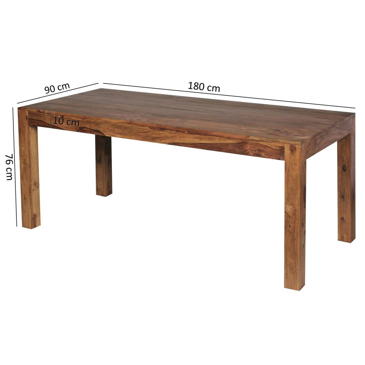 Esstisch Mumbai - Sheeshamfarben, MODERN, Holz (180/90/76cm) - MID.YOU