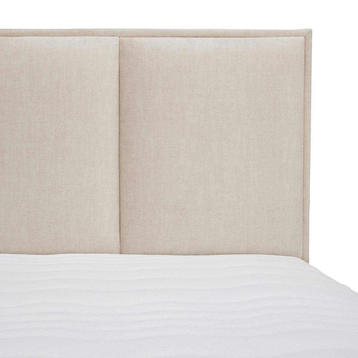 Boxspringbett Mit Topper 180x200 Cm Graz, Creme - Creme/Alufarben, MODERN, Textil (180/200cm) - MID.YOU