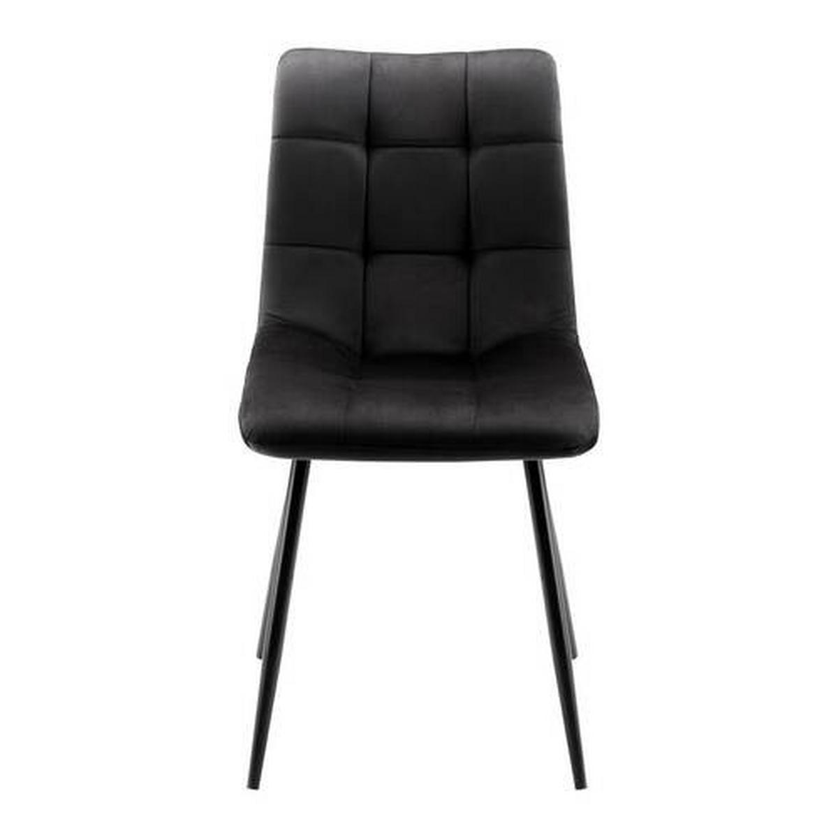 Elegantní židle SURI černá - černá, Moderní, kov/dřevo (46/87/59cm) - Bessagi Home