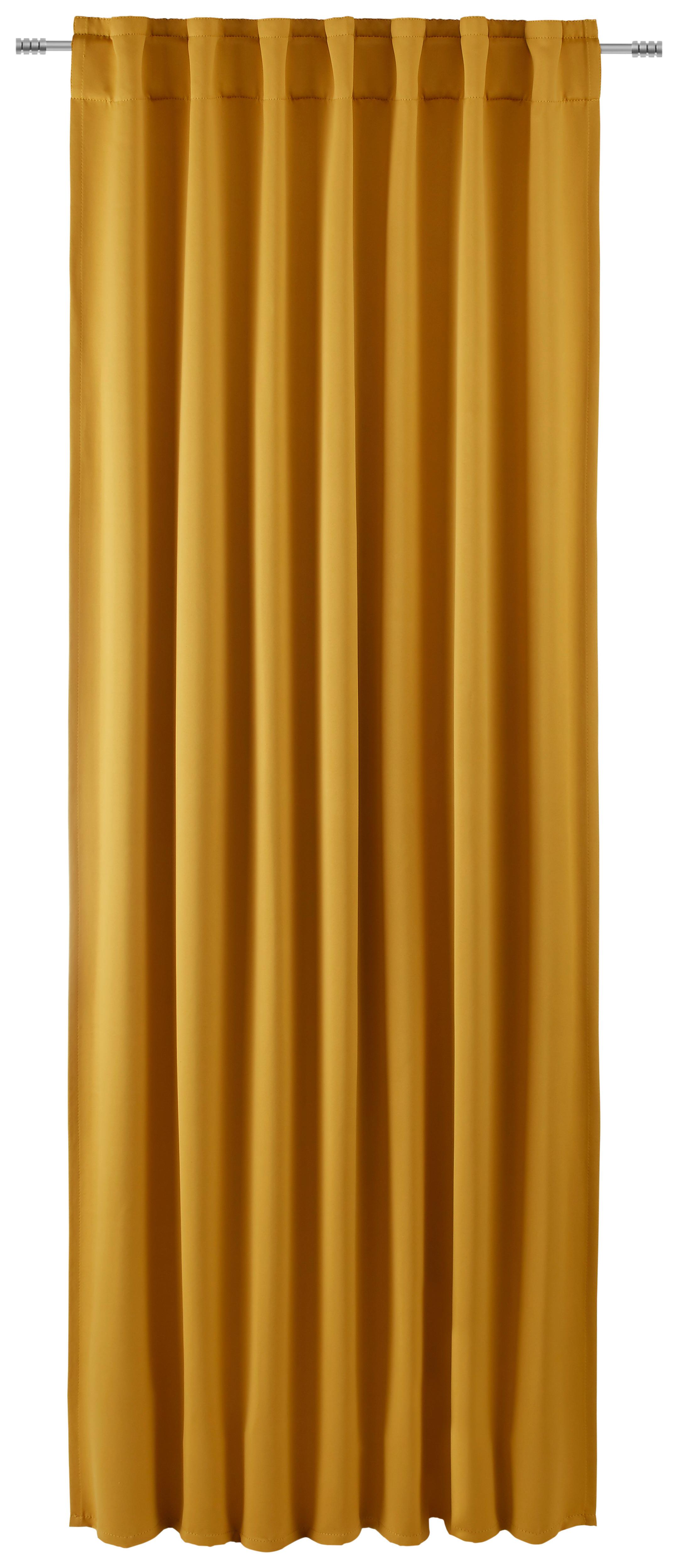 Zatemňovací záves Riccardo, 140/245cm, žltá - žltá, Modern, textil (140/245cm) - Premium Living