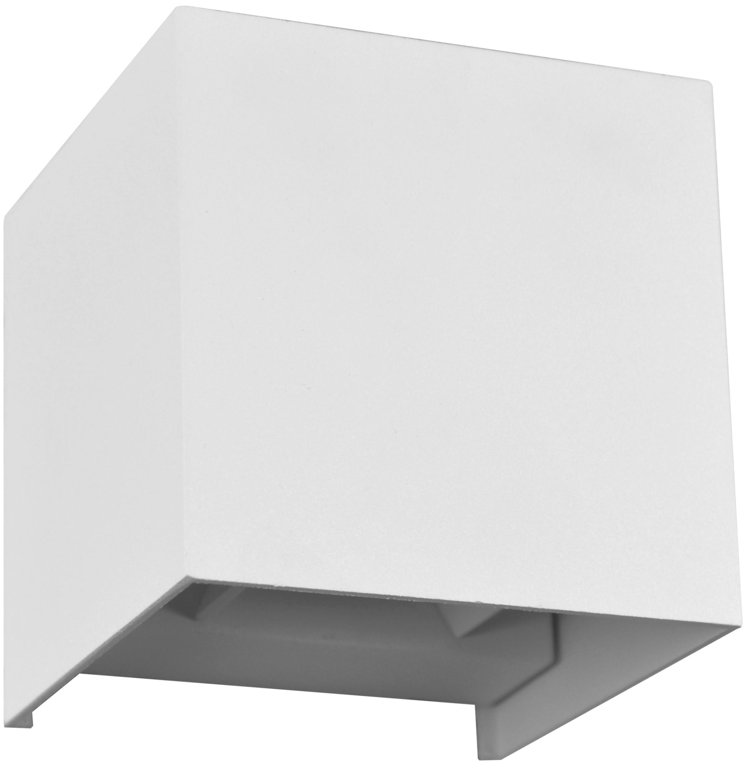 AUSSENWANDLEUCHTE 2528000260196 QUBE - Weiß, Design, Metall (11.2/11.2/11.2cm)