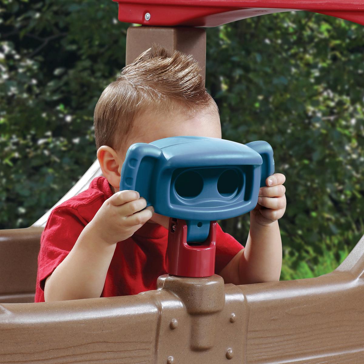 Spielturm Kunststoff Mit Kletterwand Hellgrün Steo - Hellgrün, KONVENTIONELL, Kunststoff (254/180,3/235cm) - Ambia Garden