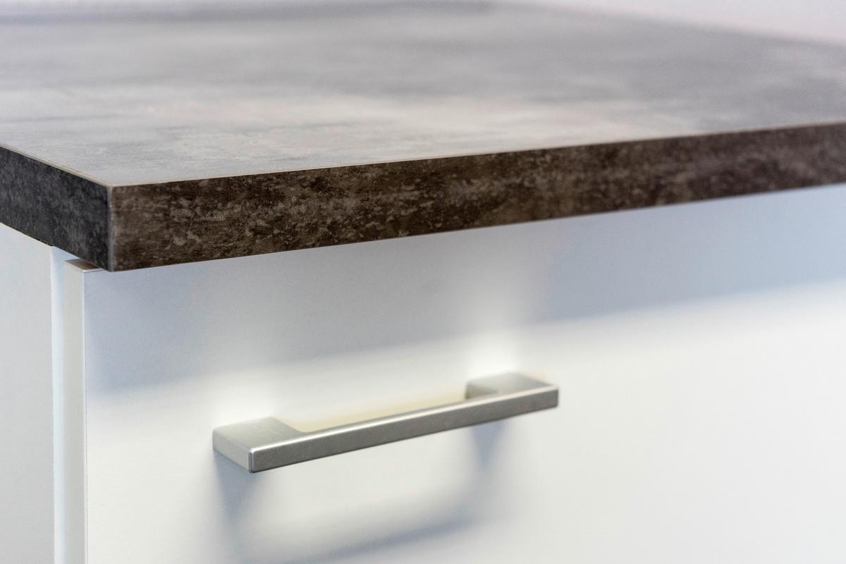 Geräteumbauschrank Lucca Demi 120 - Graubraun/Weiß, KONVENTIONELL, Holzwerkstoff (60/126/60cm) - FlexWell