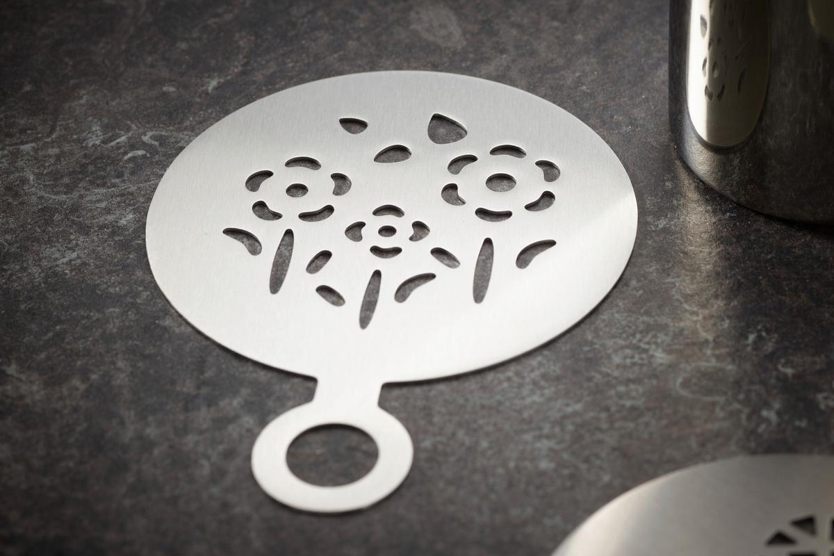 Kaffeeset Echtwerk Kaffeezubehör-Set - Silberfarben, Design, Metall (10,5cm) - Echtwerk