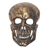 Wanddeko Schädel Goldfarben B: 30 Cm - Goldfarben, Design, Metall (30/41/15,5cm) - Livetastic