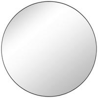 Spiegel Round IIi Schwarz Ø 75 cm - Schwarz, Trend, Glas (75/75/0,9cm)