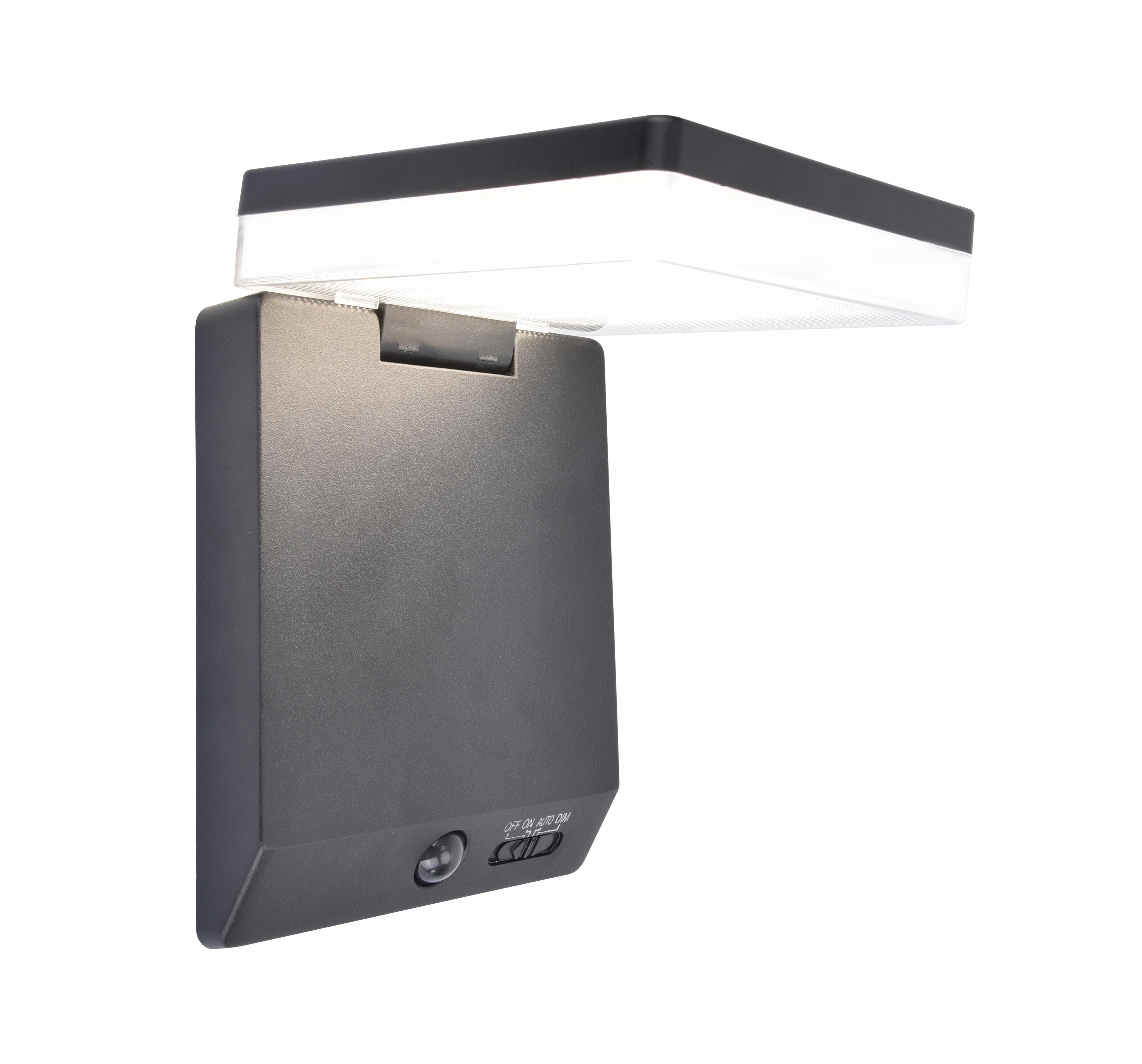 Solarleuchte Moze Klar Weiß L: 14 cm - Klar/Schwarz, Basics, Kunststoff/Metall (14/15/19,5cm)