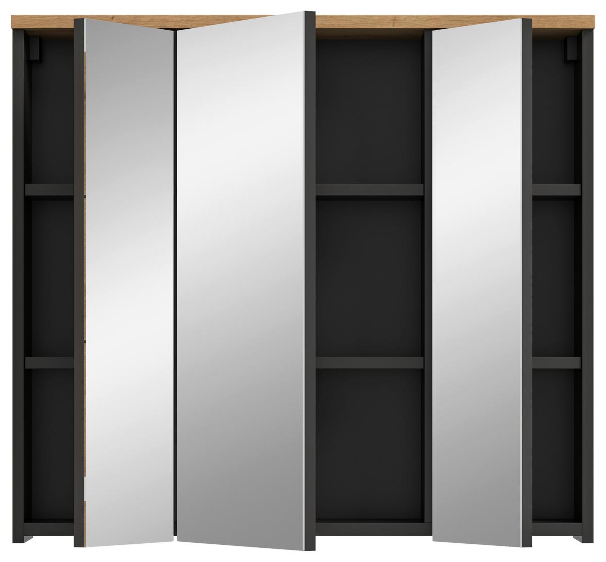 Spiegelschrank Canu Spiegelglas B: 80 cm - MODERN, Glas/Holzwerkstoff (80/73/21cm) - MID.YOU