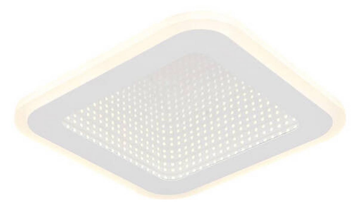 LED-Deckenleuchte 48919-12q - Opal/Weiß, Design, Kunststoff/Metall (23/23/4cm) - Globo
