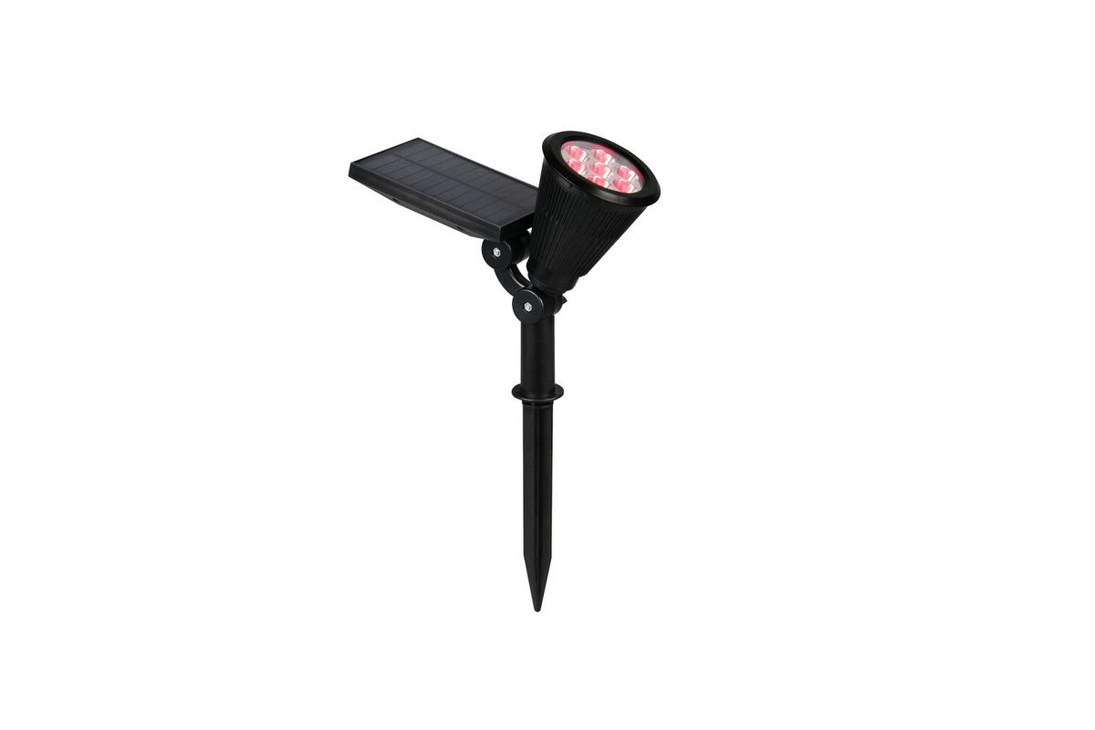 Solarleuchte Festival Schwarz L: 9 cm - Schwarz, KONVENTIONELL, Kunststoff (9/36/24cm)