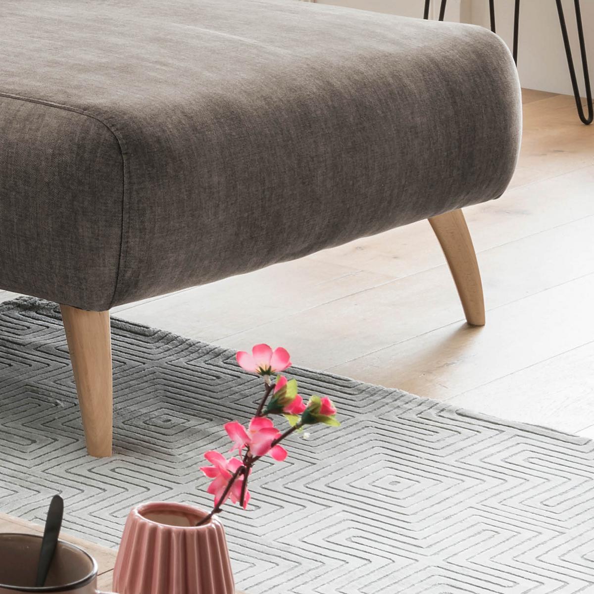 Ecksofa Baggio Braun S: 277/162 cm - Buchefarben/Braun, MODERN, Holz/Textil (277/94/162cm) - Livetastic