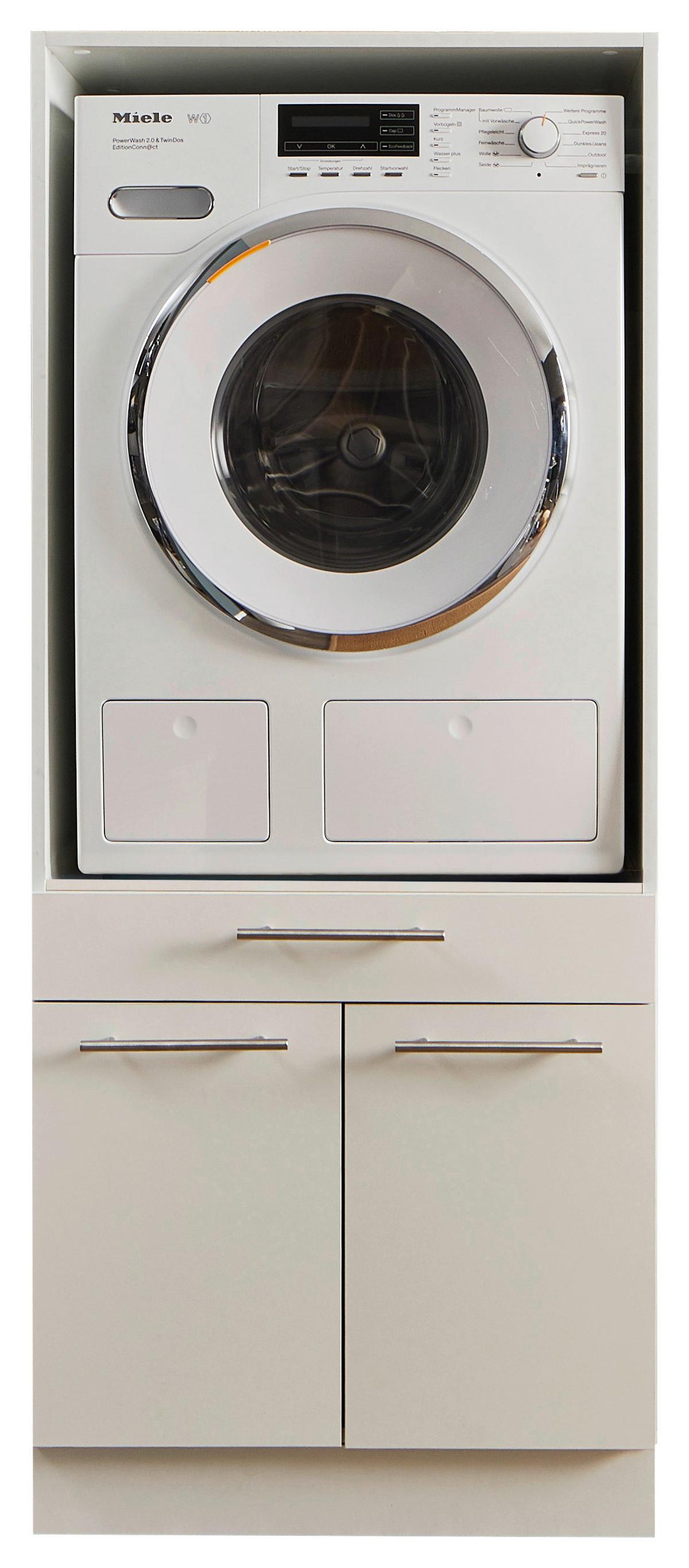 SKRINKA NA PRÁČKU LAUNDREEZY - čierna/biela, Design, kov/kompozitné drevo (67,5/162/67,5cm)