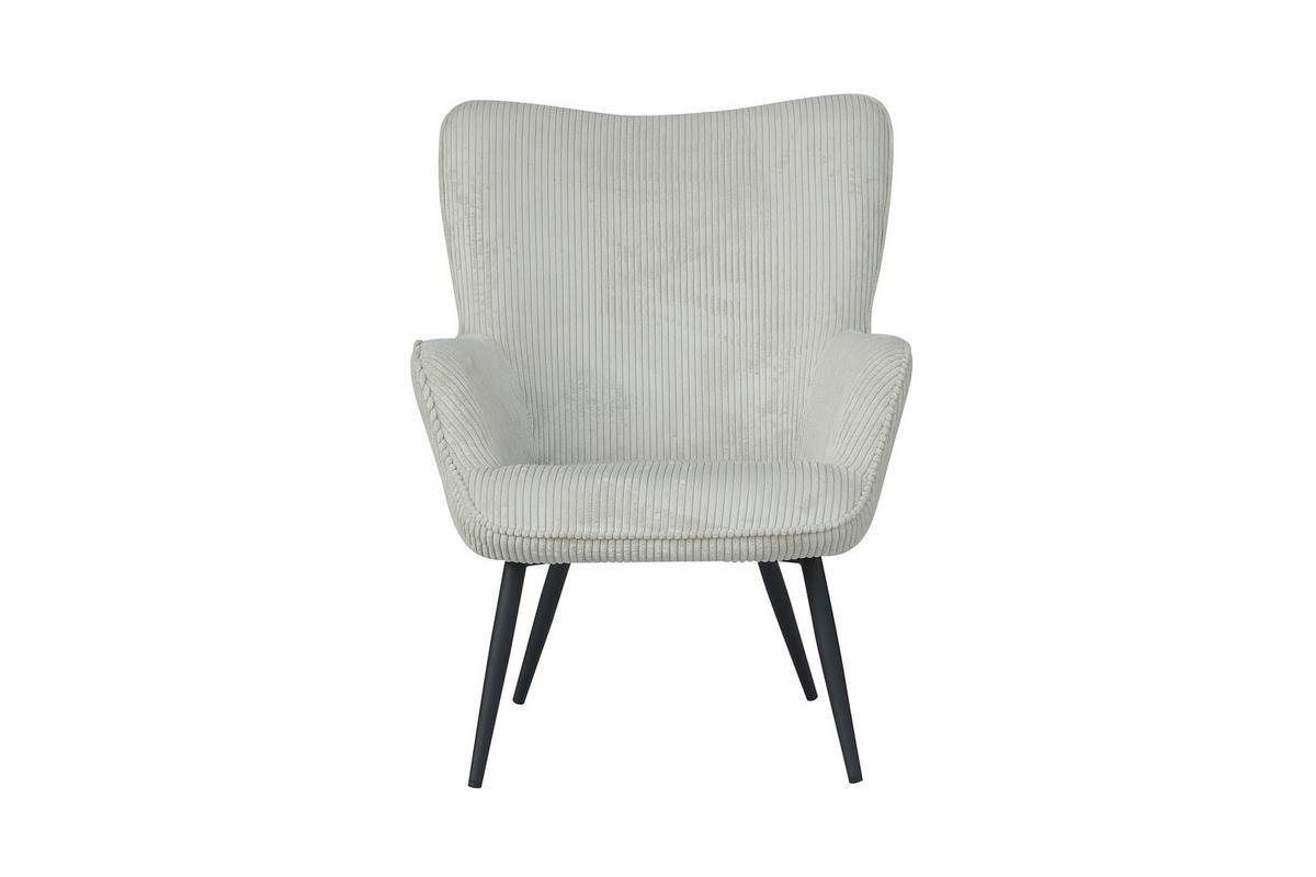 Sessel Uta Elfenbein B: 72 Cm - Elfenbein/Schwarz, Basics, Textil (72/97/80cm) - MID.YOU