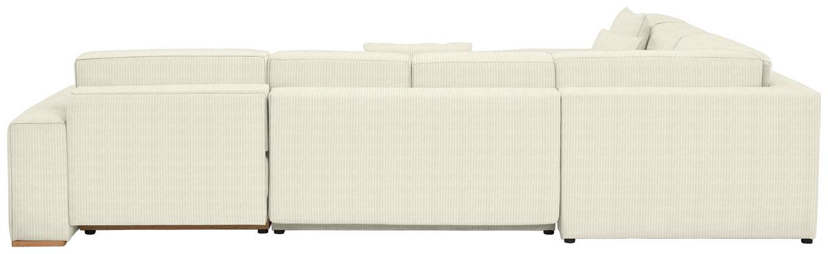 Wohnlandschaft Vouge Creme U: 283x371x208 cm - Buchefarben/Creme, KONVENTIONELL, Textil (283/371/208cm) - Livetastic