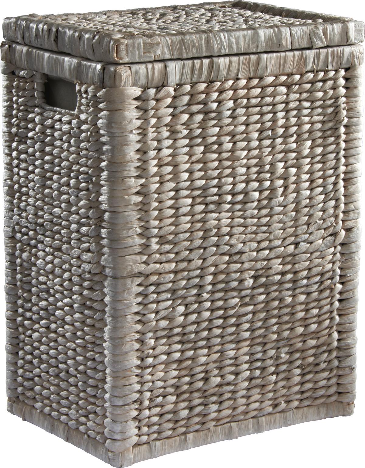 Kôš na bielizeň Tobi I, 28l - biela, Romantik / Landhaus, drevo/prírodné materiály (36/50/26cm) - Zandiara