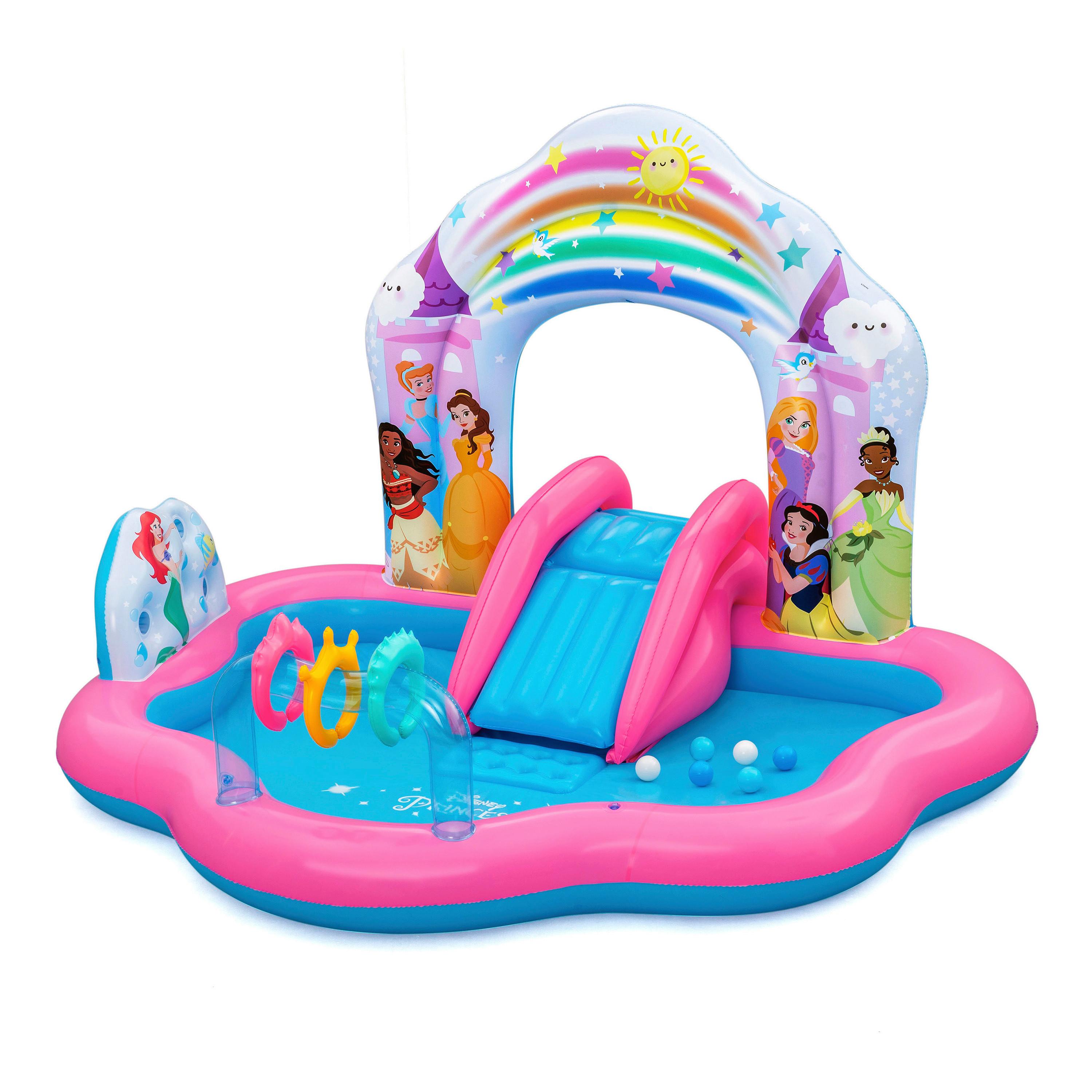 Disney Wasserspielcenter mit Rutsche & Ringwurfspiel - Multicolor, Basics, Kunststoff (221/140/193cm) - Bestway