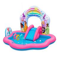 Disney Wasserspielcenter mit Rutsche & Ringwurfspiel - Multicolor, Basics, Kunststoff (221/140/193cm) - Bestway