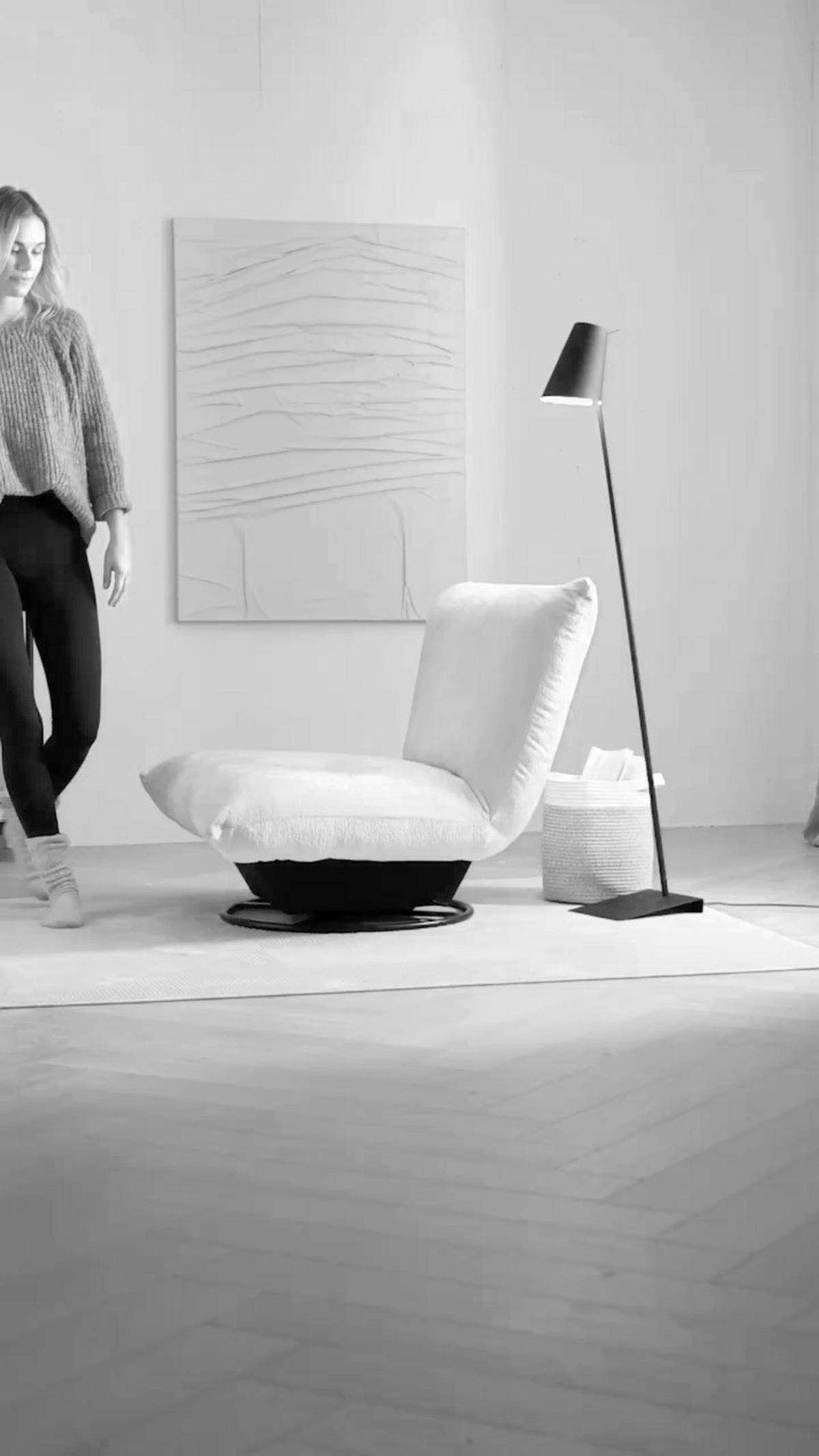 Relaxsessel Cremona Olivgrün B: 100 cm - Schwarz/Olivgrün, Design, Textil (100/78/96cm) - Livetastic