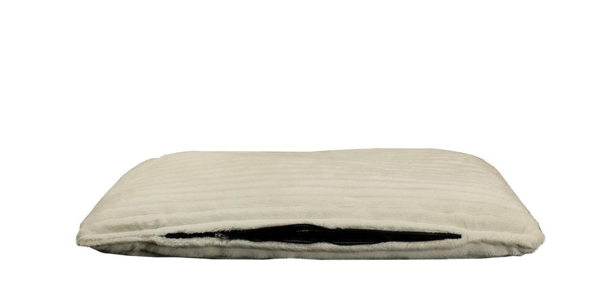 Hundebett Kuschelsofa Deluxe Beige, LxBxH: 70x50x15 cm - Beige, Basics, Textil (70/50/15cm)