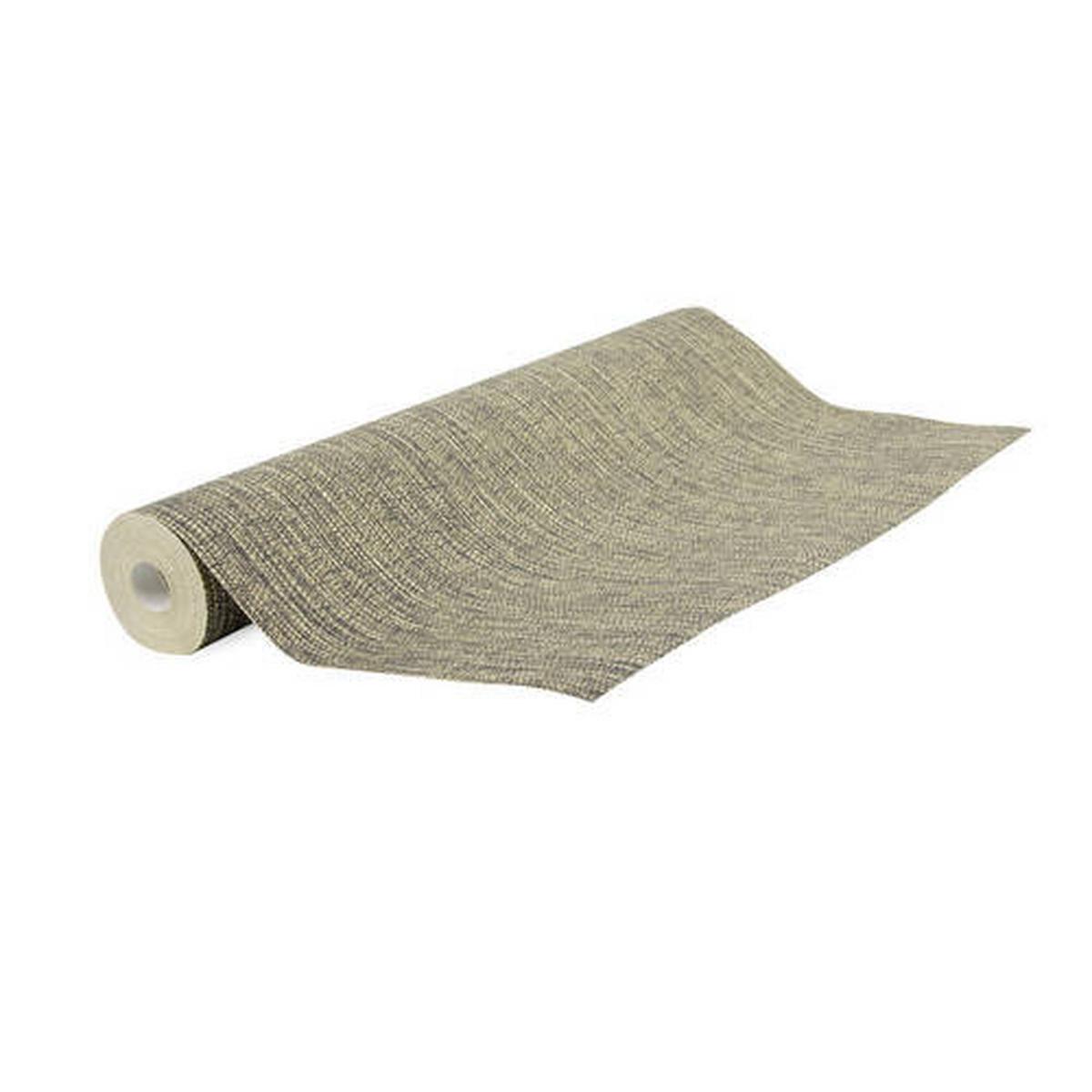 Vliestapete Grasscloth - Goldfarben, Basics, Papier/Kunststoff (52/1000cm)