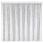 Blumenfensterstore Transparent Renate BxL: 300x145 cm - Weiß, KONVENTIONELL, Textil (300/145cm) - Ondega