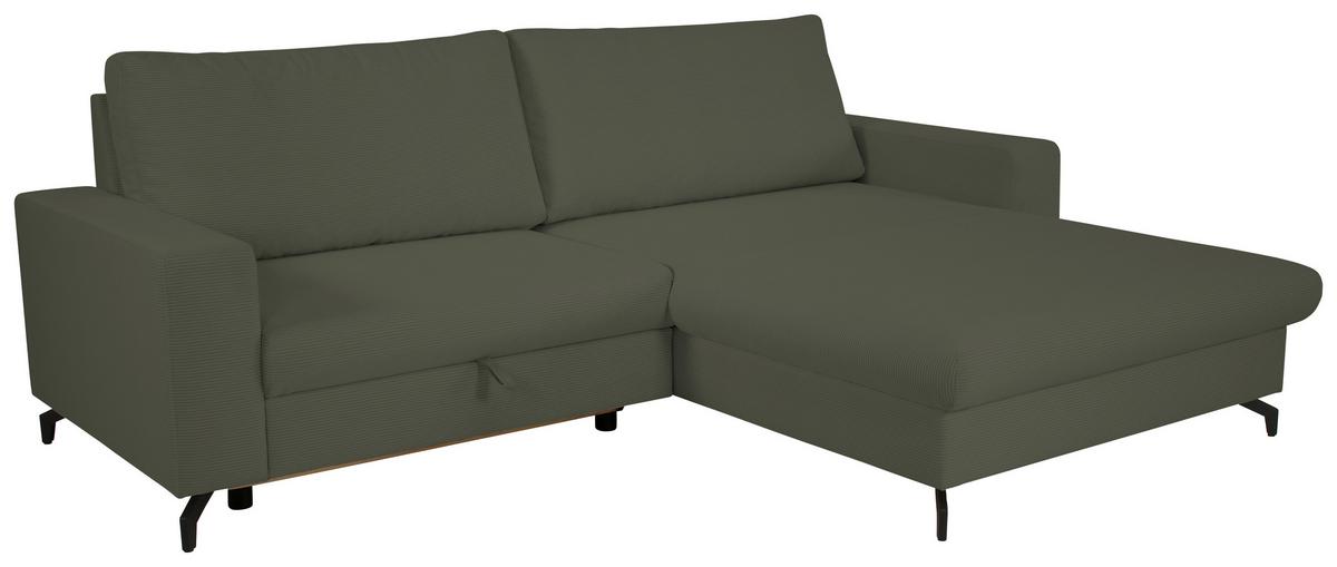 Ecksofa Clara Hellgrün B: 240 Cm - Hellgrün, MODERN, Textil (240/87/177cm)