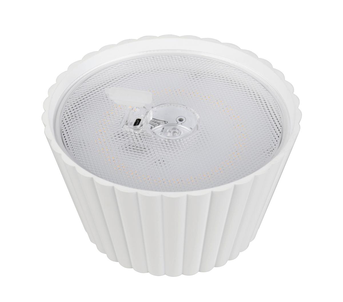 Akku-Tischleuchte R57706131 Suarez - Weiß, KONVENTIONELL, Metall (13,5/39,1cm)