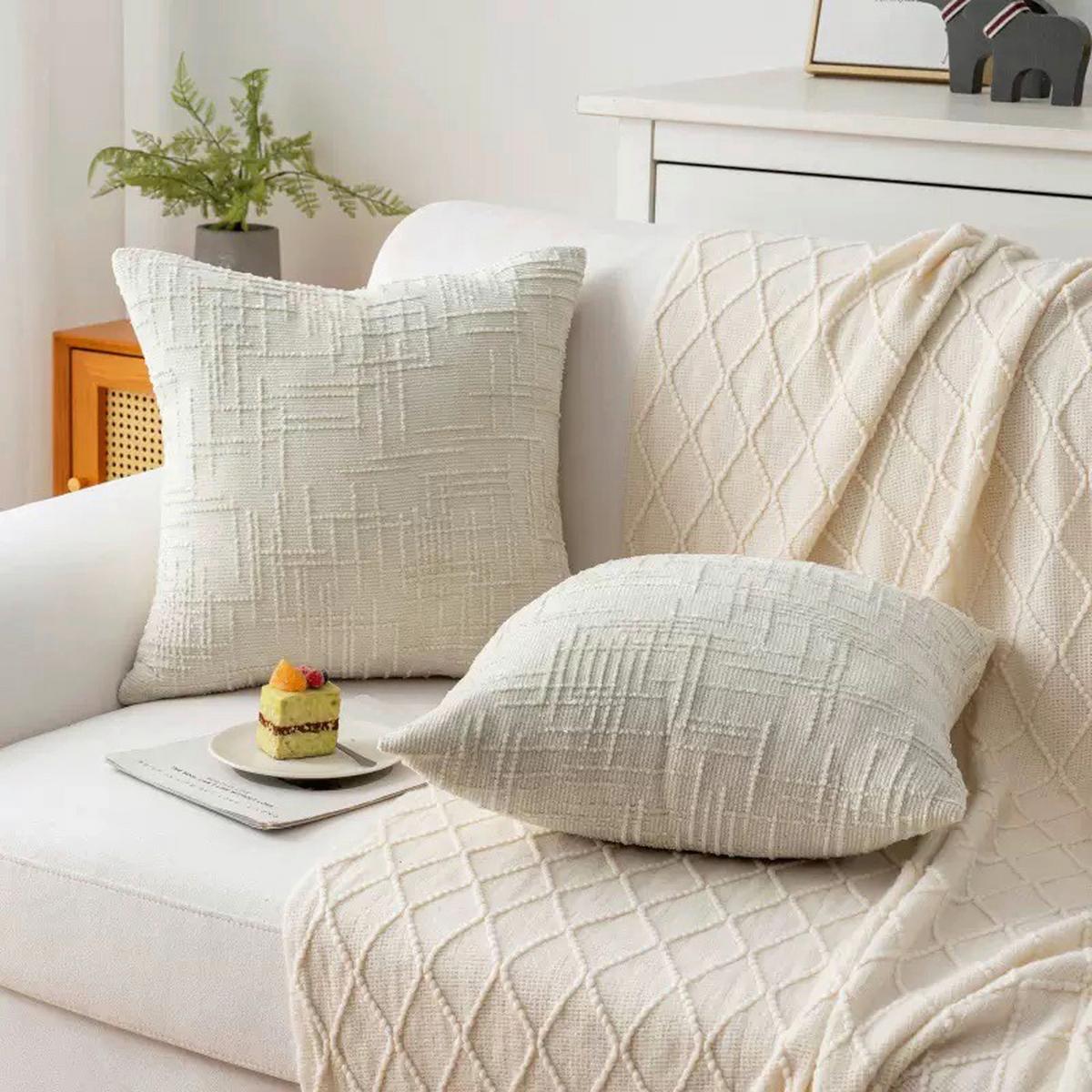 Dszpárna Elisabeth Kb. 45/45cm - bézs, Modern, textil (45/45cm) - Luca Bessoni