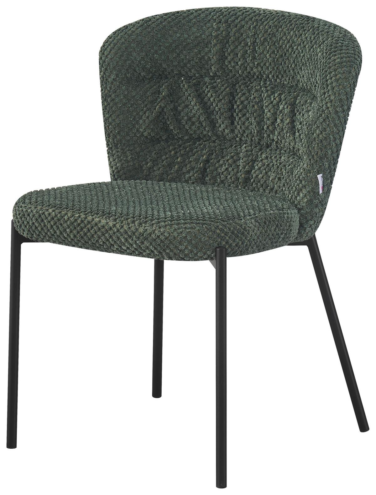 ŽIDLE EMILY - černá/zelená, Lifestyle, kov/dřevo (55/79/59cm) - Mömax