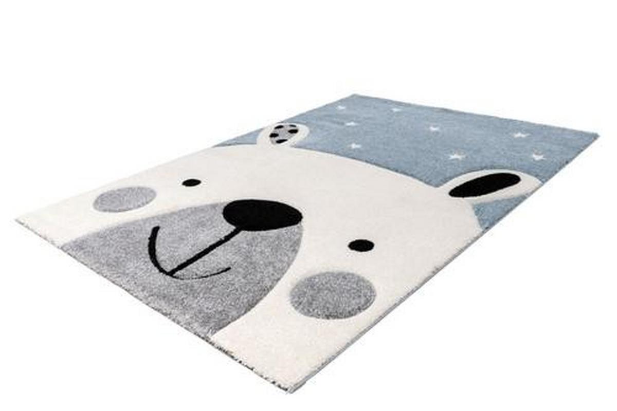 Kinderteppich Tier Blau Leonora 80x150 cm - Blau, Trend, Kunststoff (80/150cm) - Kayoom
